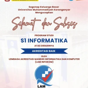 Prodi S1 Informatika UMUKA Raih Akreditasi “Baik” dari LAM INFOKOM