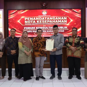 UMUKA Jalin Kerja Sama dengan KPU Kabupaten Karanganyar melalui Penandatanganan Nota Kesepahaman