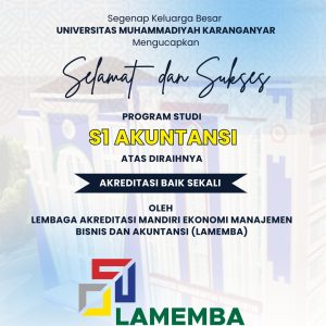 Prodi Akuntansi UMUKA Solo Raih Akreditasi Baik Sekali, Target Menuju Unggul
